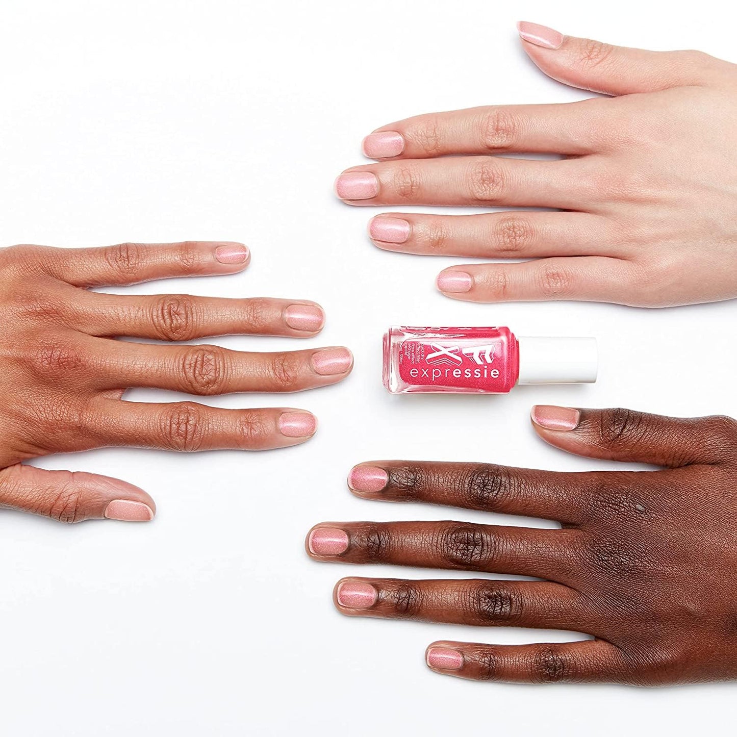 essie Expressie FX Quick-Dry Vegan Nail Polish, Red Glow Top Coat, Ethereal Glow, 0.33 fl oz
