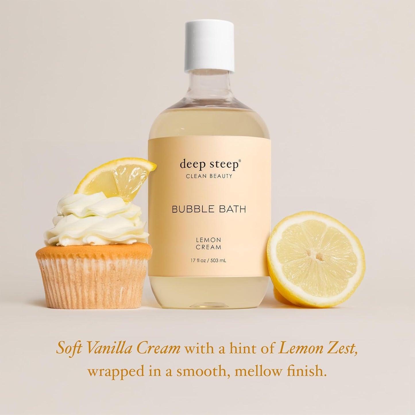 Deep Steep Bubble Bath, Lavender Chamomile, 17 oz (Pack of 2) – Soothing Soak with Shea Butter, Argan Oil, Aloe Vera & Coconut Oil – Vegan, Sulfate-Free, PH-Balanced Clean Beauty