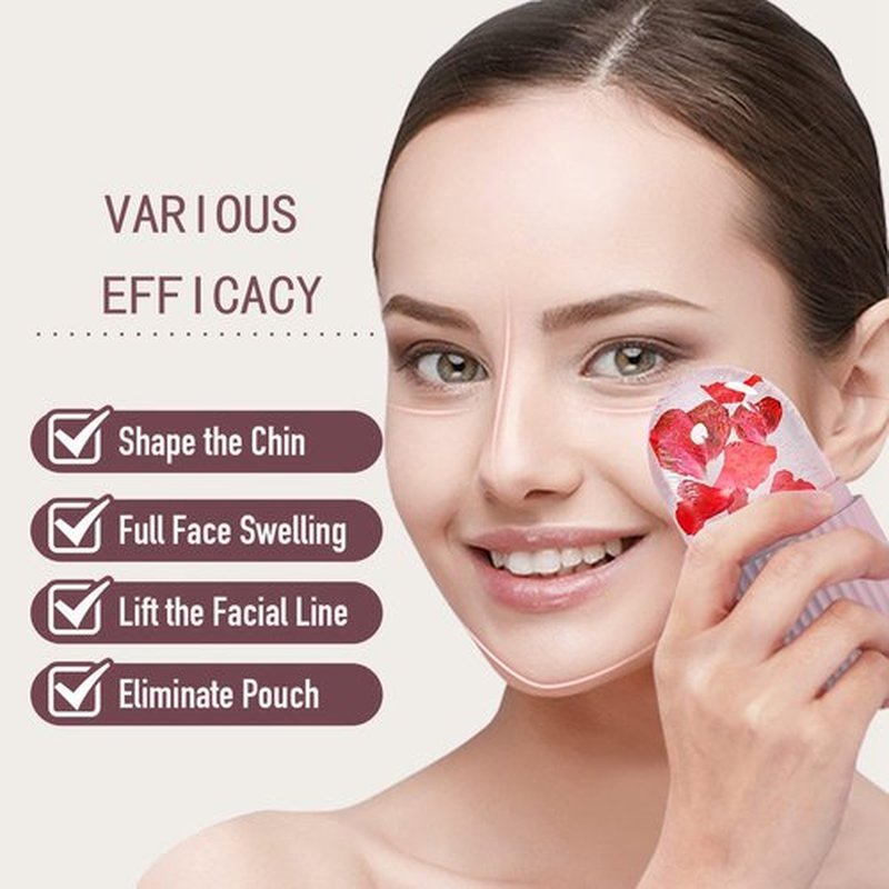 XHJRI Ice Face Roller Massager,Ice Cube Roller for Face, Eyes and Neck Naturally Conditioning and Skin Care,De-Puff Eye Bags,Reduce Migraine Pain,Reusable Massage Silicone Ice Mold (Brown)