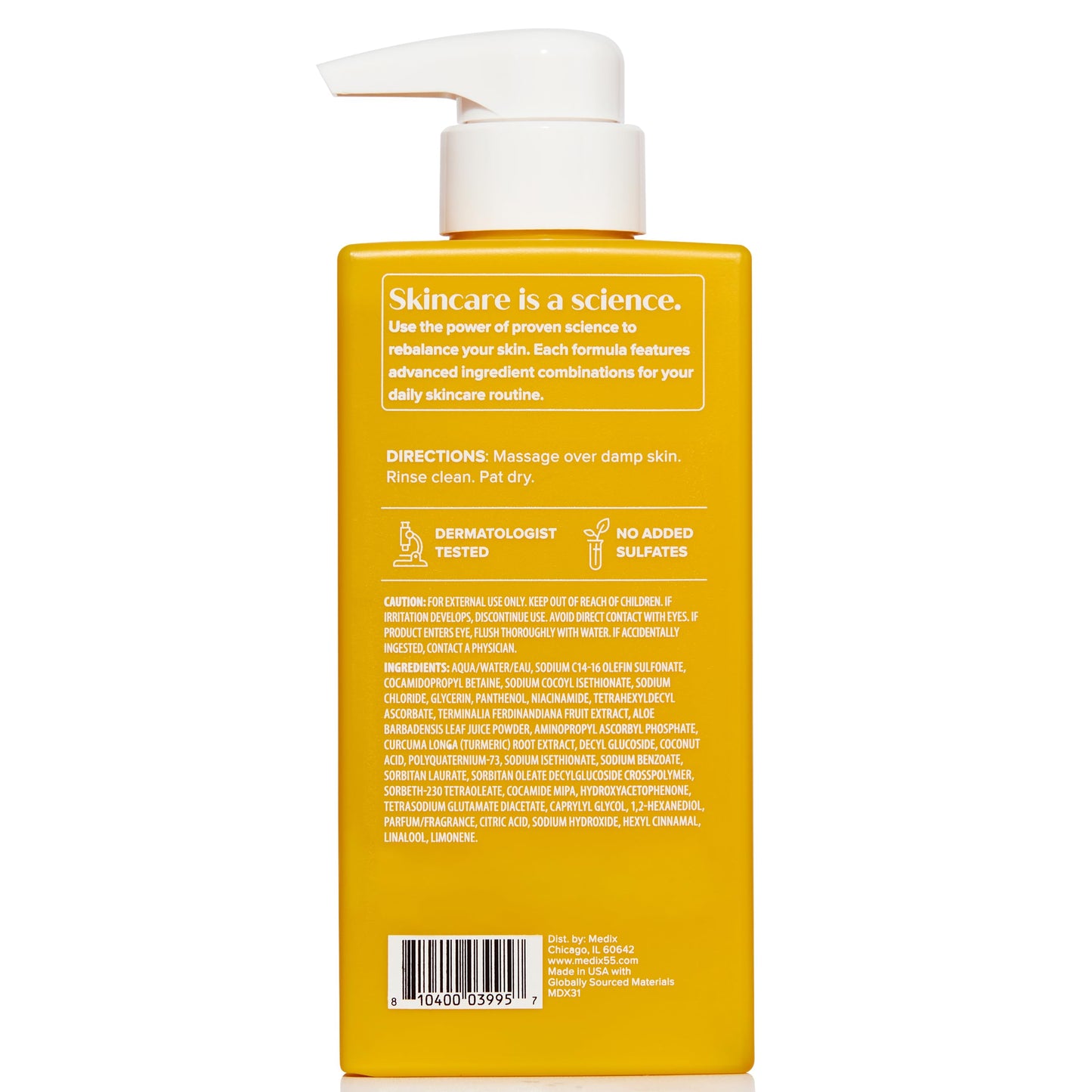 Medix 5.5 Radiant Glow Vitamin C Body Wash W/Niacinamide | Citrus Scented Gentle Body & Face Cleanser For Women, Men, Dry Skin, & Smoother-Looking Skin | Removes Dirt, Oil, & Impurities, 2-Pack