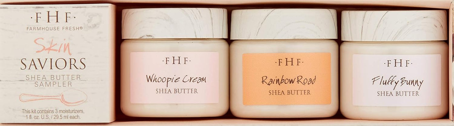 FarmHouse Fresh Skin Saviors Shea Butter Sampler, 3 Count