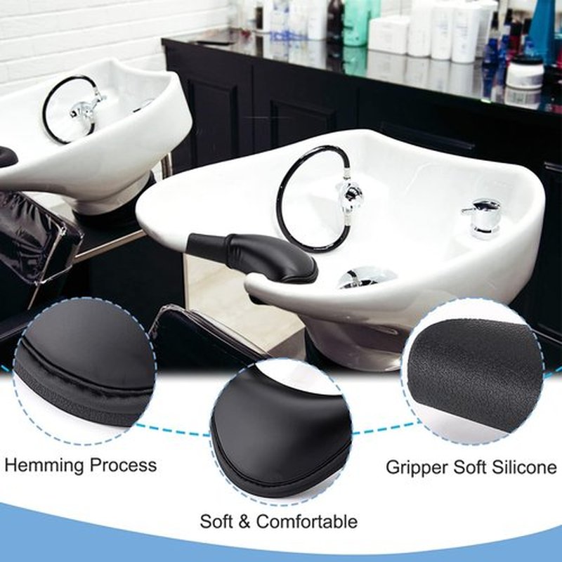 Noverlife Salon Shampoo Bowl Neck Rest, Durable Liquid Silicone Neck Cushion for Hair Spa, Comfortable Hair Wash Cushion for Sink, Hair Salon Sink Neck Guard Neck Pillow for Hair Wash Basin Tray