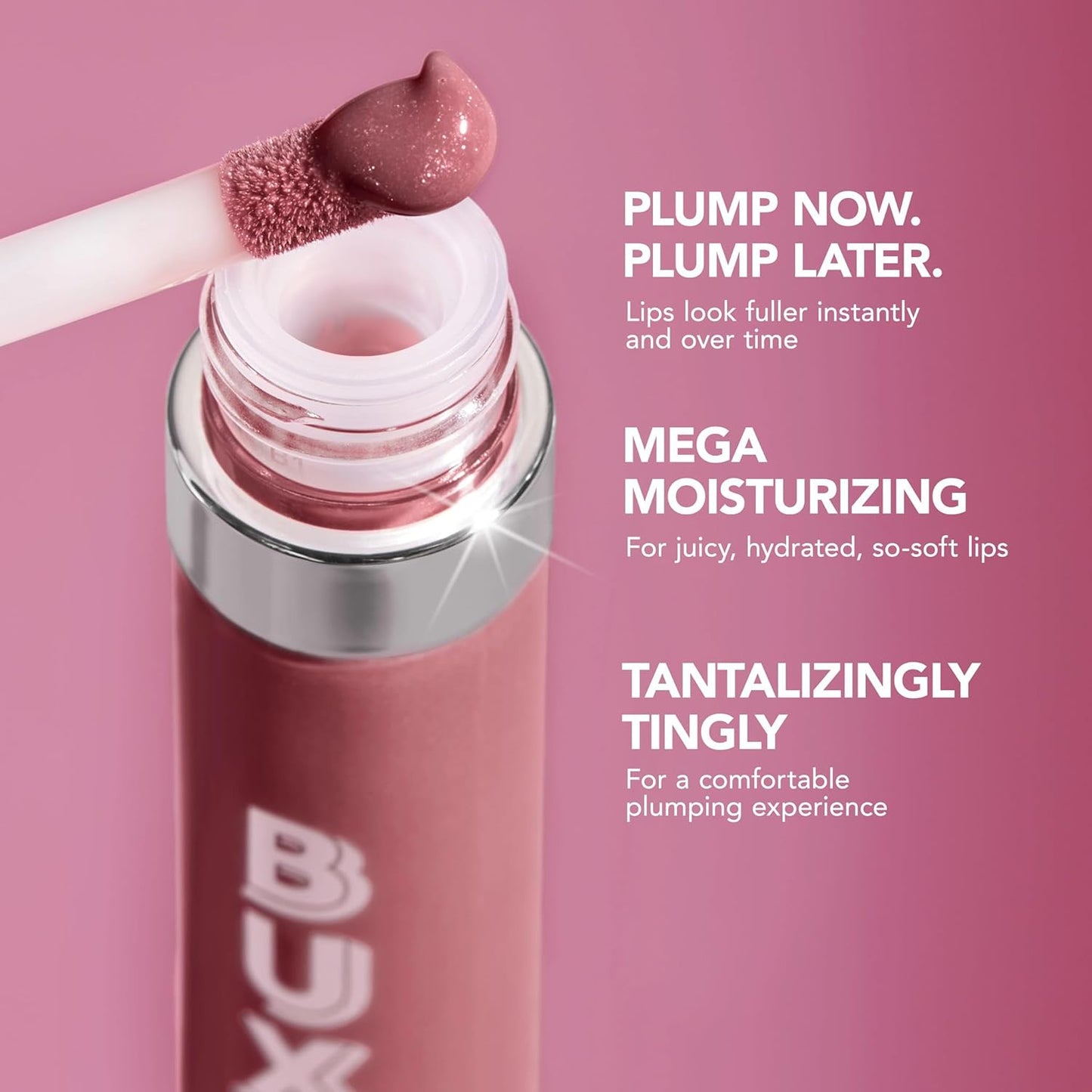 BUXOM Full-On Plumping Lip Polish, Tinted Lip Plumper Gloss, Plumping Peptides & Vitamin E, High Shine Lip Gloss, Nourishes, Moisturizes & Softens Lips, Vegan
