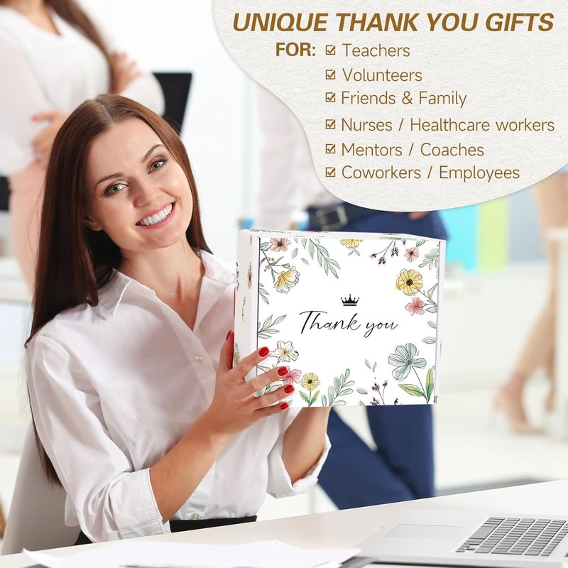 Thank You Gift Basket - 9PCS Employee Appreciation Set with Tumbler | Perfect for Coworkers, Teachers & Friends
