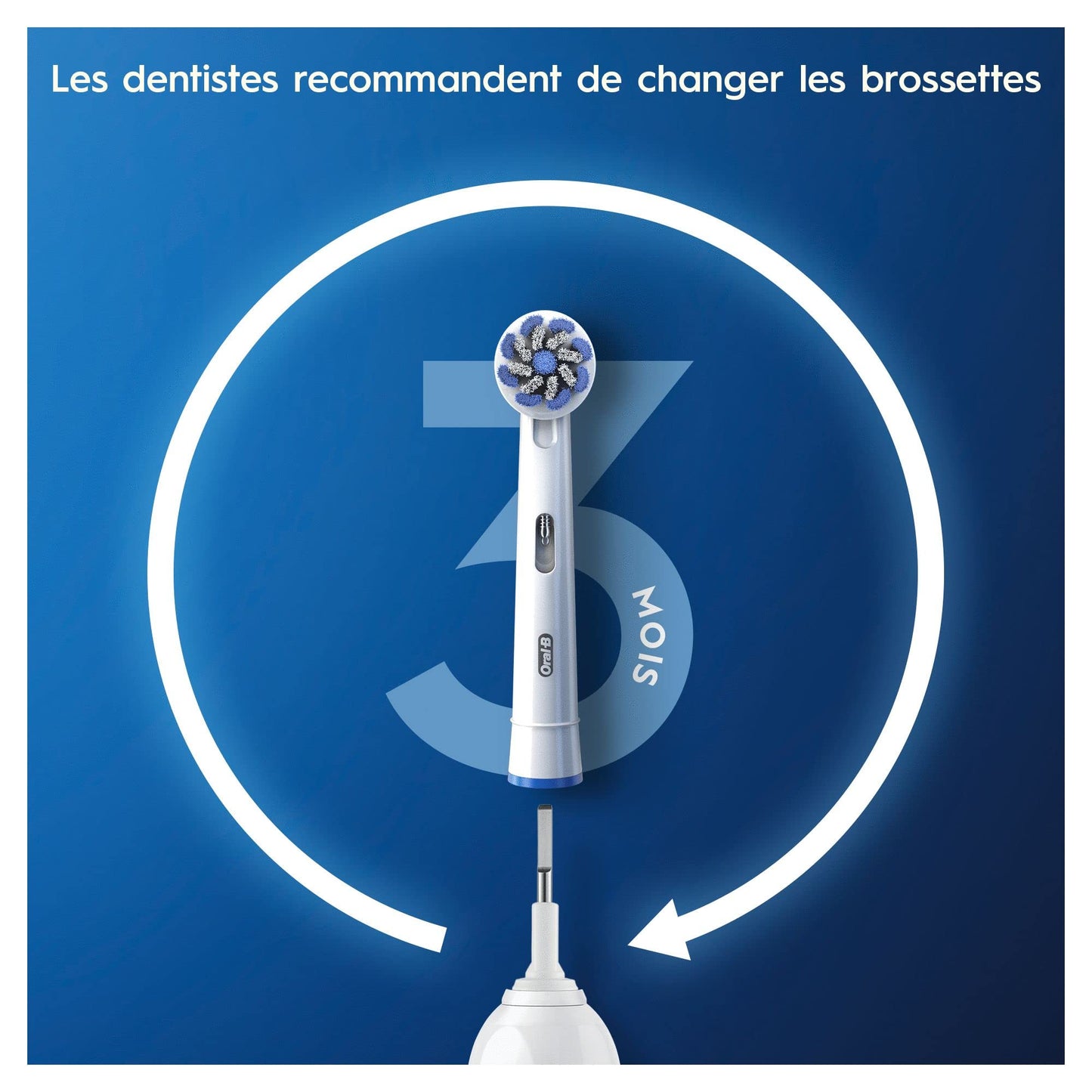 Oral-B Sensitive Clean Replacement Brush Heads x 8 Original Refill for Electric Toothbrush, White, 200 gram