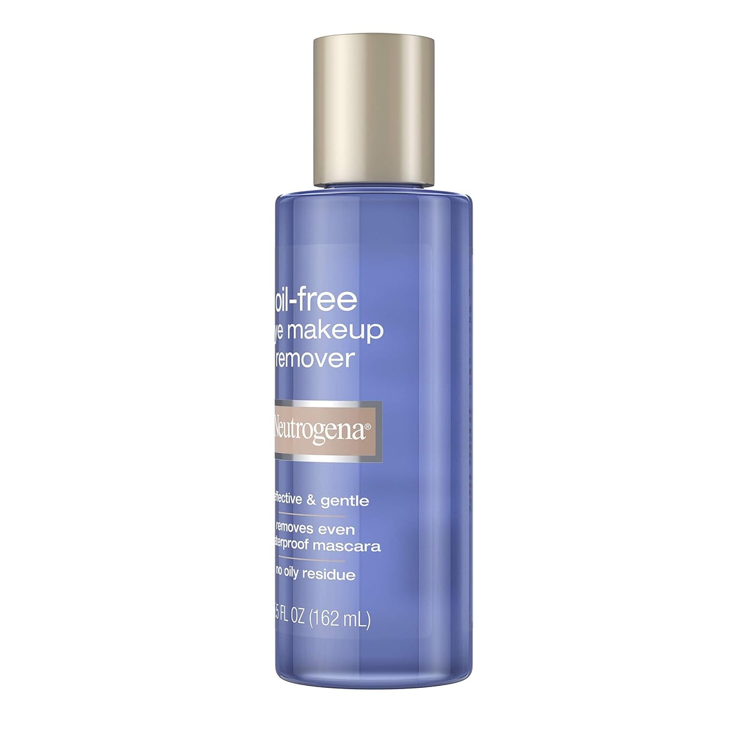 Neutrogena Oil-Free Liquid Eye Makeup Remover, Residue-Free, Non-Greasy, Gentle & Skin-Soothing Makeup Remover Solution with Aloe & Cucumber Extract for Waterproof Mascara, 5.5 fl. Oz (Pack of 4)