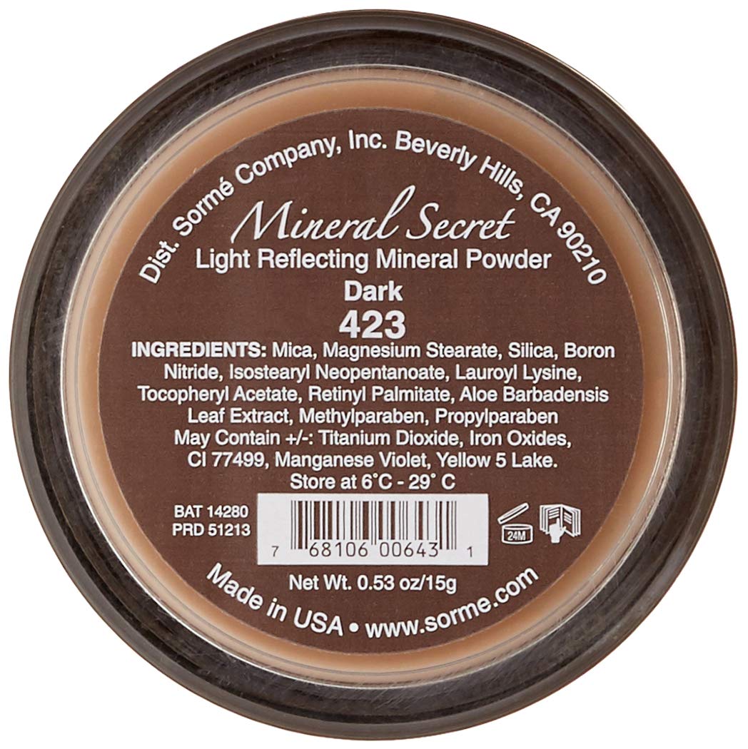 Sorme' Treatment Cosmetics Mineral Secret Light Reflecting Powder, Dark