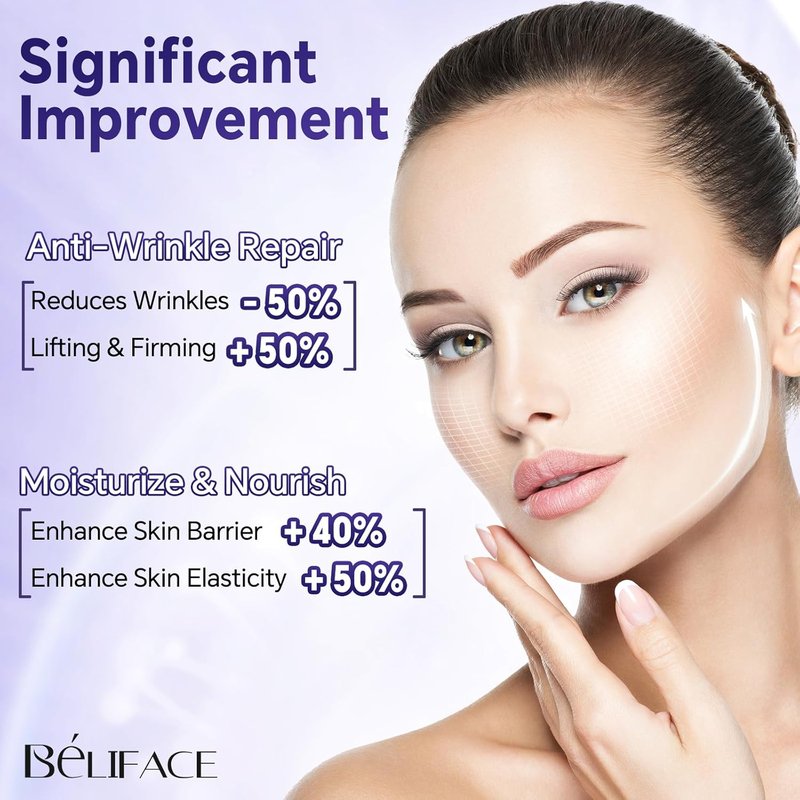 Peptides Face Serum with Hyaluronic Acid - Anti-Aging Collagen Booster for All Skin Types | 1.35 Fl. Oz