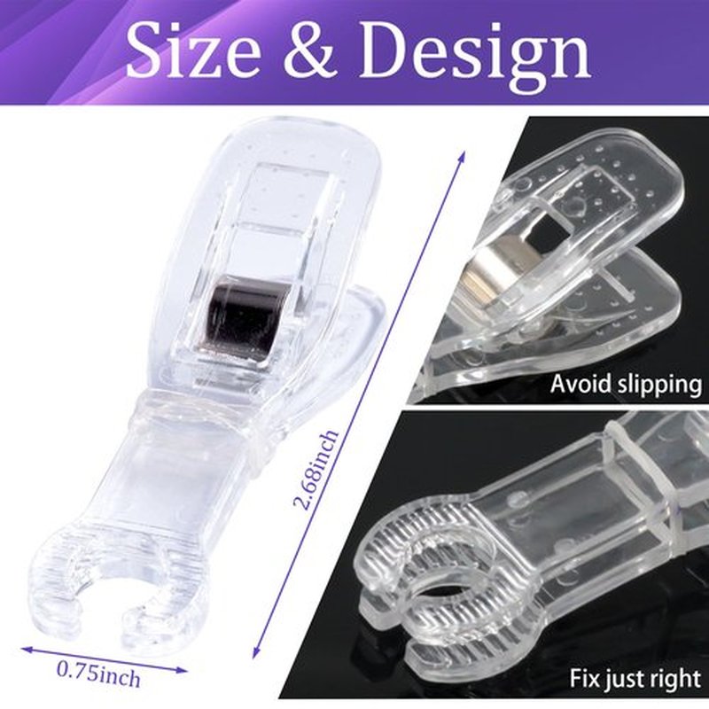 20PCS Piercing Clamps - Usiriy Disposable Piercing Needle Slot Forceps Clamp Clip Ear Nose Lip Navel Piercing for Piercing Supplies (Round)