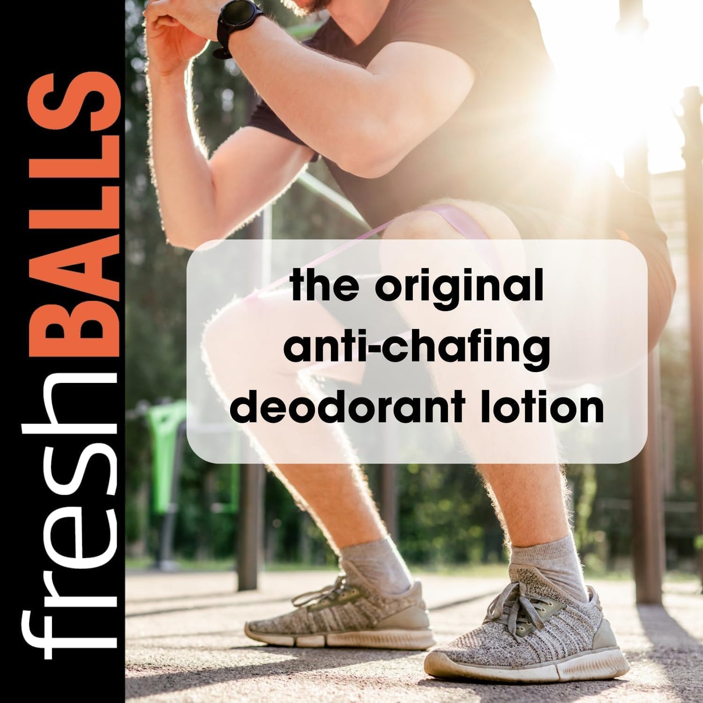 Anti-Monkey Butt Powder AMB, 8oz Anti-chafing Powder and Fresh Balls Lotion, 3.4oz, Men's Lotion to Powder Ball Deodorant - No Sweat Bundle, Hygiene for Groin Area