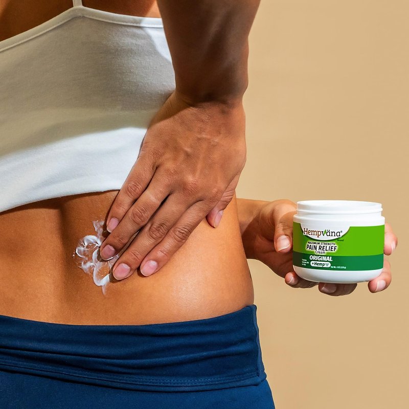 Hempvana Original Relief Cream - Maximum Strength Hemp Cream for Muscle & Joint Pain Relief | 4 oz