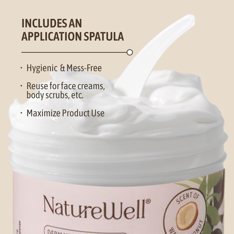 NATURE WELL Coconut Oil Moisturizing Cream for Dry Skin – Deep Hydration Lotion for Face, Body & Hands, Spa Quality Skincare, Softens & Smooths, Non-Greasy, Fast Absorbing, Scented, 16 Oz (Pack of 2)