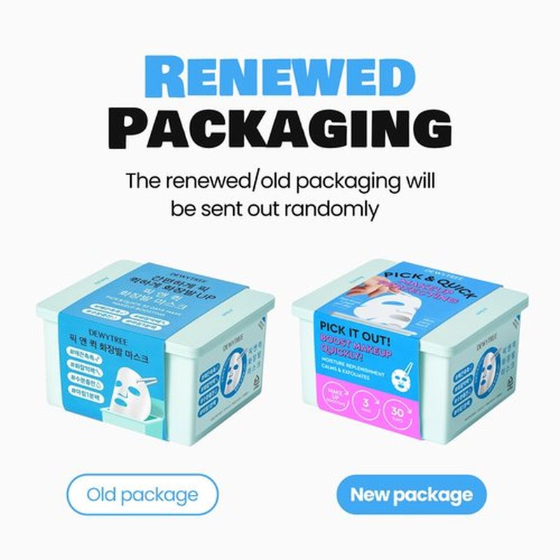 DEWYTREE Pick and Quick Refreshing Aqua Mask 30 Sheets | Moisturizing Sheet Masks for Face w/Hyaluronic Acid | Gentle Korean Sheet Mask Skin Care w/Amino Acids | Hydrating Face Mask Sheets