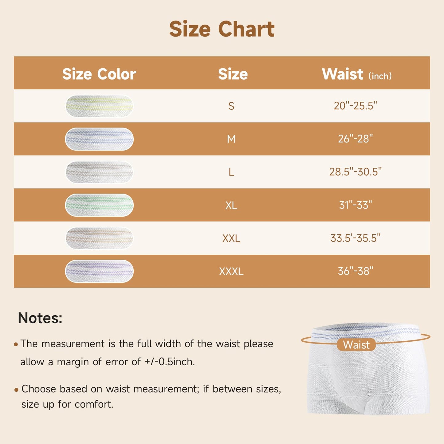 Mesh Postpartum Underwear 10 Counts C-Section Recovery Briefs Carer High Waist Disposable Maternity Pants Breathable,Stretchy Medium