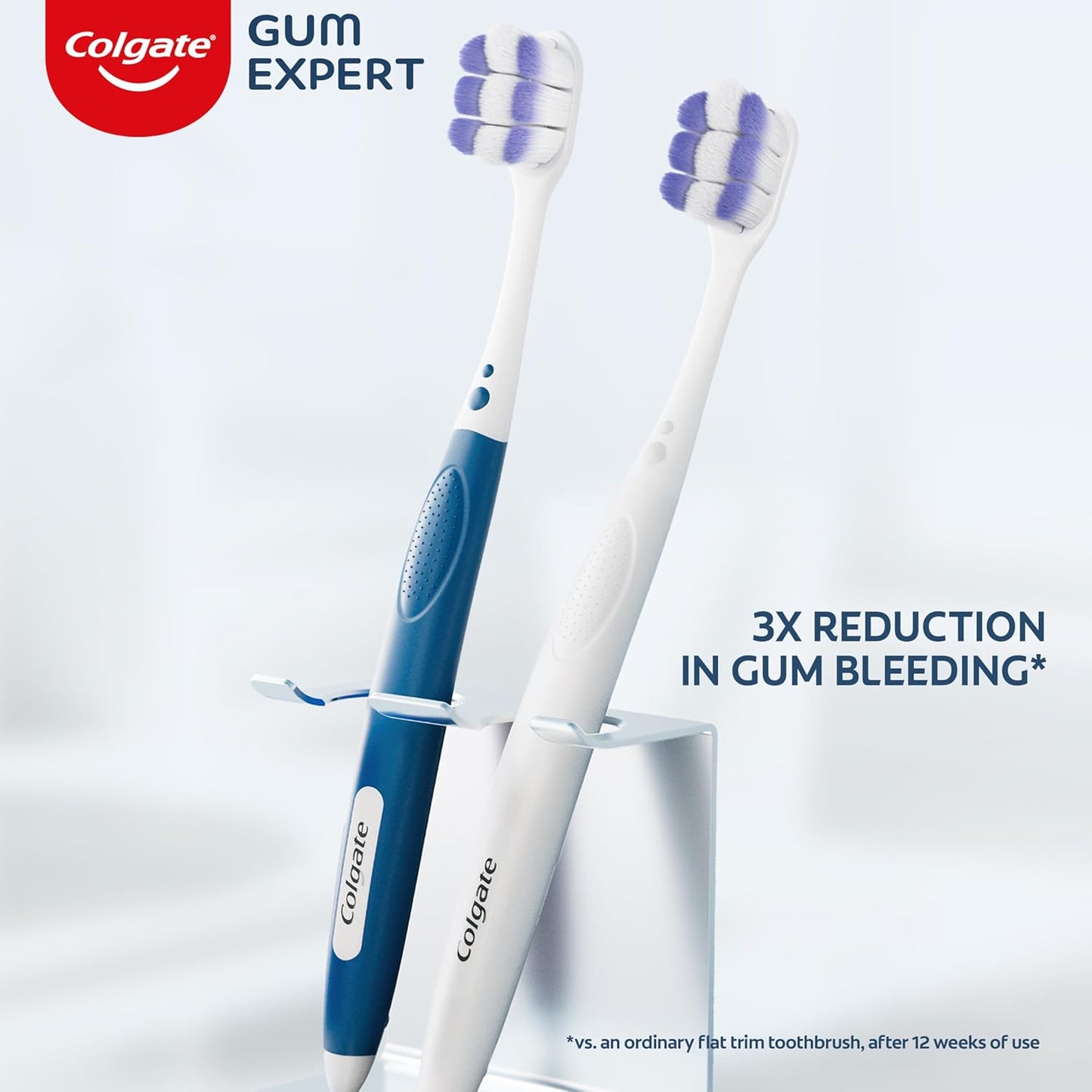 Colgate Gum Health Extra Soft Toothbrush for Sensitive Gums with Deep Cleaning Floss-Tip Bristles - 4 Count