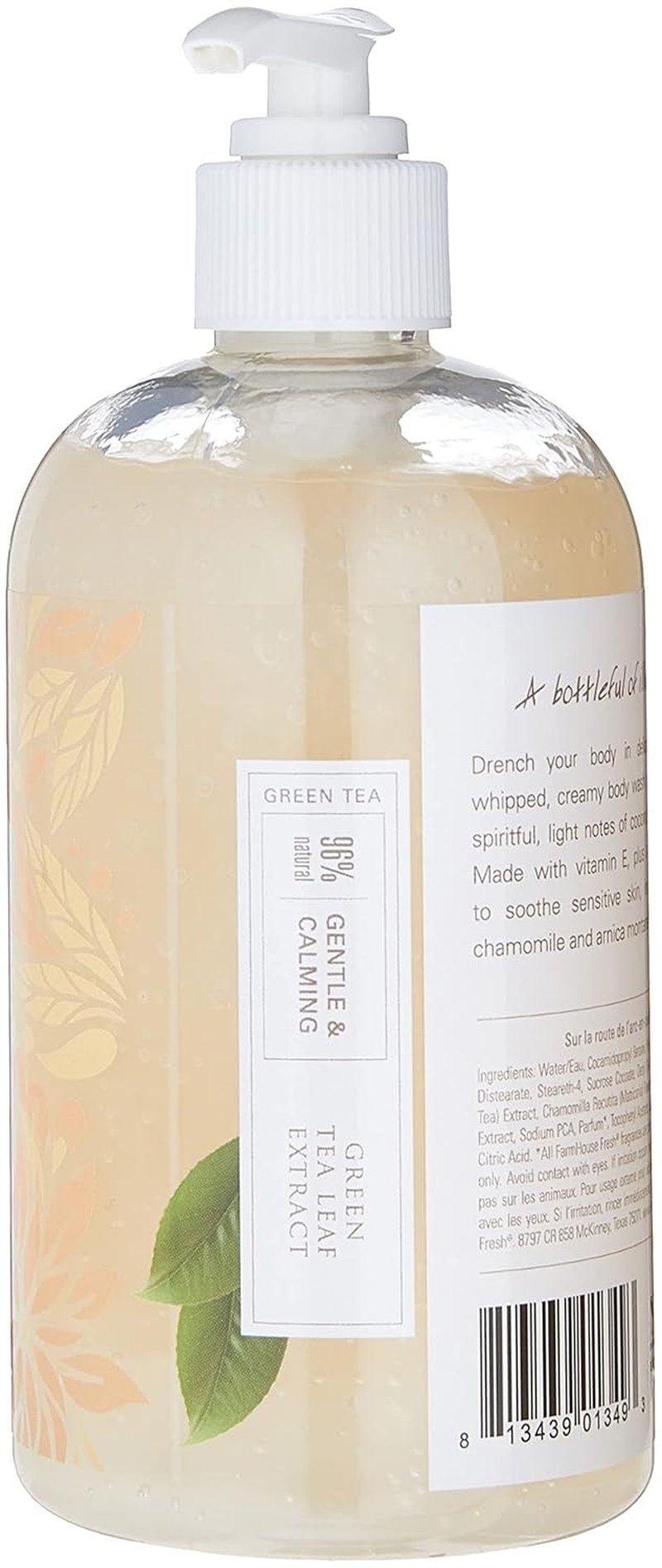 FarmHouse Fresh Rainbow Road Body Wash - Hydrating Soothing Formula with Vitamin E & Green Tea | 12 oz for Sensitive Skin