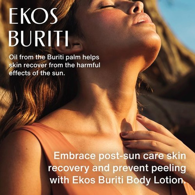 natura - Ekos Buriti Recovery Body Lotion - Skin Protection & Recovery from Sun Exposure Damage - Hydrating - Vegan Skin Care - Brazilian Beauty Secrets - Self Care & Body Care - 13.5 fl oz (400ml)