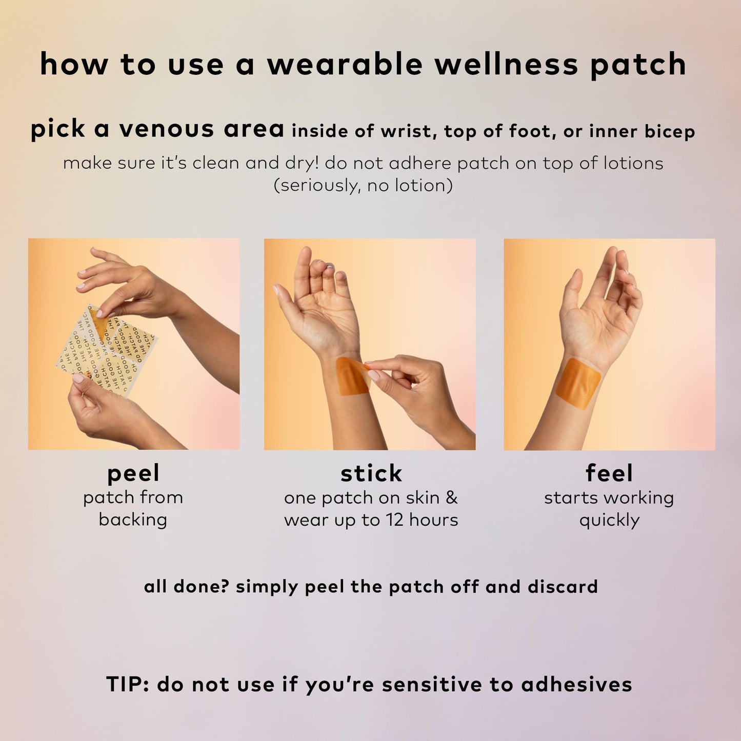 The Good Patch B12 Awake Energy Patch (8 Total Patches)
