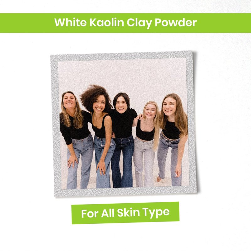 Soapeauty WHITE KAOLIN CLAY Powder | Cosmetic Grade 100% Natural | Facials, Face Mask, Soap Making, Bath Bomb | aka White Clay Powder, China Clay Powder | (1 OZ)