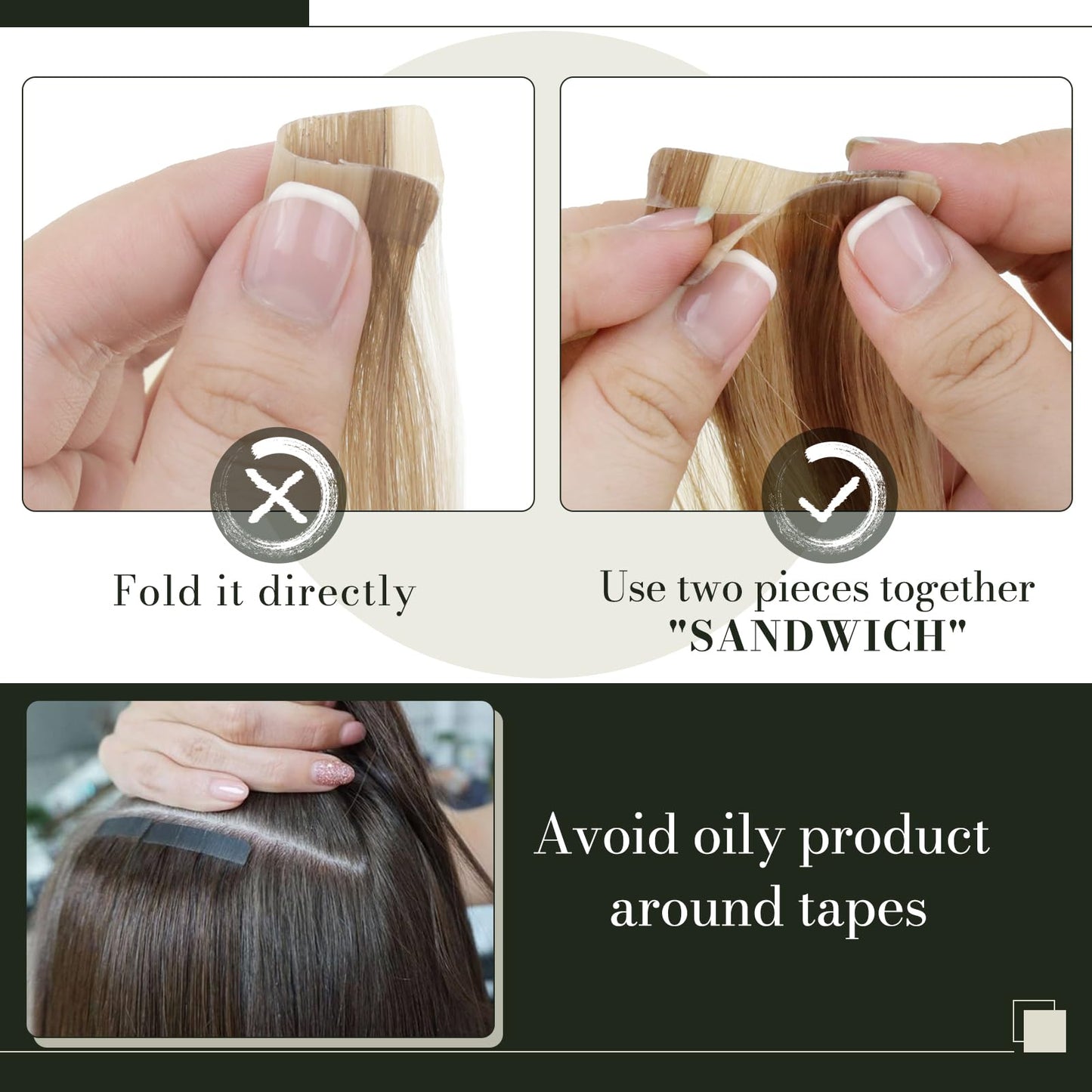 RUNATURE Blonde Human Hair Tape in Extensions 12 Inch Remy Tape in Hair Extensions Human Hair #60 Platinum Blonde Double Sided Short Tape in Human Hair Extensions Full Ends Salon Quality 30g 20pcs