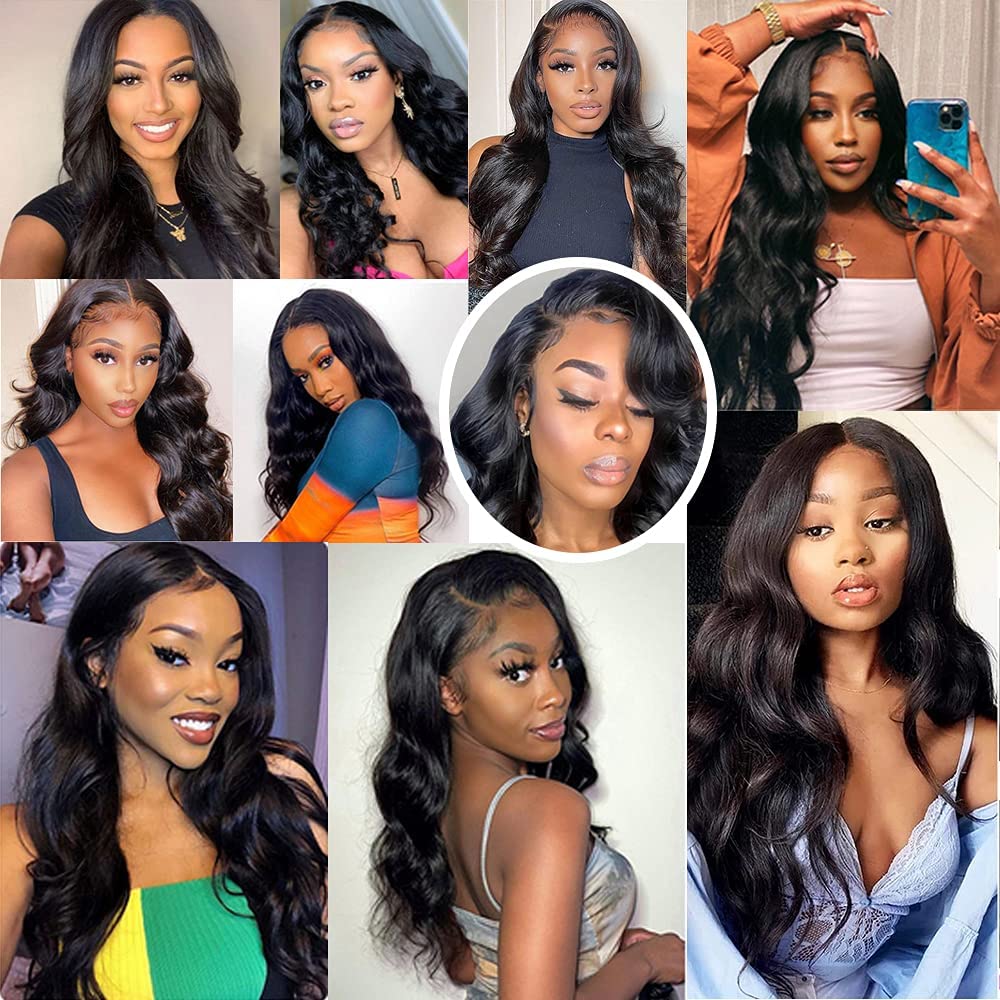 UDesire 12A Brazilian Body Wave Bundles (18 20 20 Inch) Human Hair 3 Bundles Unprocessed 100% Virgin Body Wave Human Hair Weave Bundles Natural Black