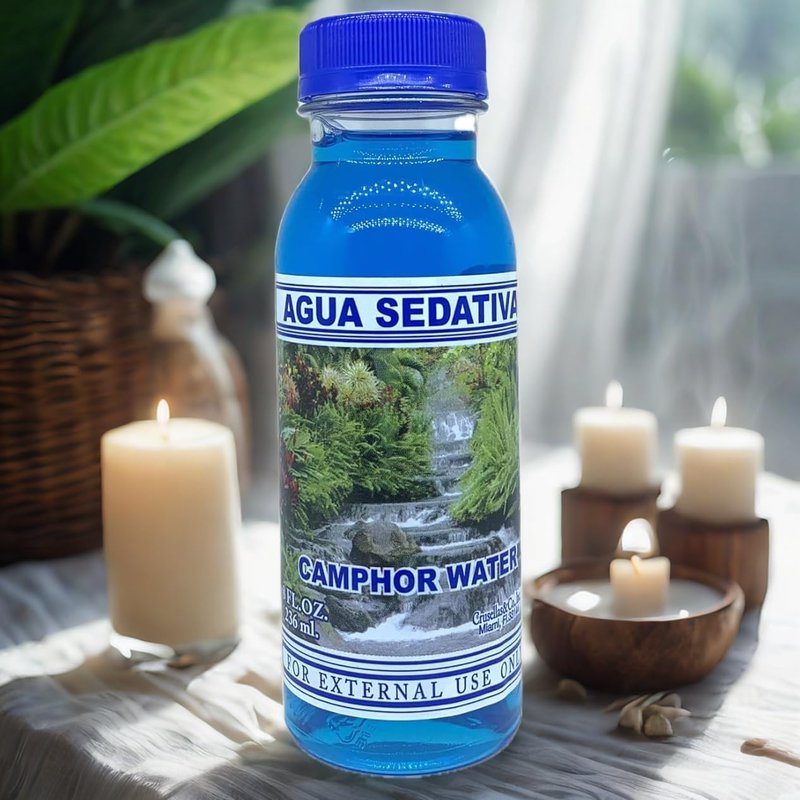 Crusellas Agua Sedativa (Camphor Water) 8 Fl Oz