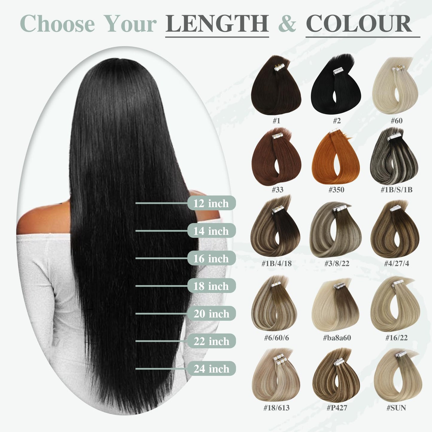 Ve Sunny Blonde Tape in Hair Extensions Highlight Tape in Extensions Ash Blonde Highlights Light Blonde Tape in Hair Extensions for Women 50g 20pcs 14inch