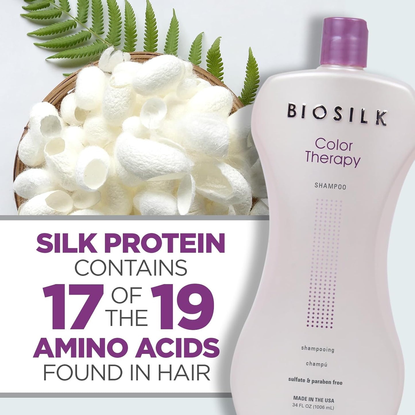 Biosilk Color Therapy Conditioner, Replenishes Moisture While Protecting Color, Enhances Vibrancy & Shine, Sulfate, Paraben, & Cruelty-Free, 34 Oz