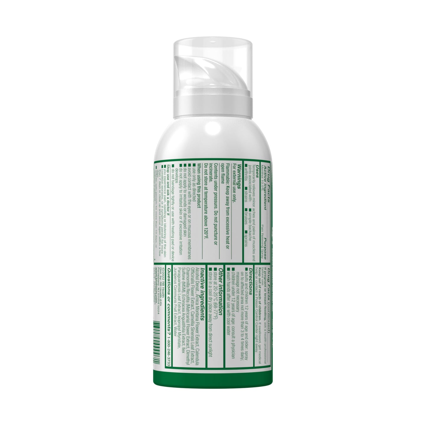 Biofreeze Pain Relief Spray, 3 oz. Aerosol Spray, Colorless