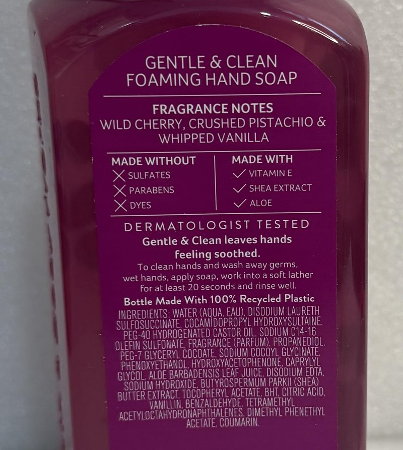Bath and Body Works Sweetheart Cherry Gentle Foaming Hand Soap Pack of 2