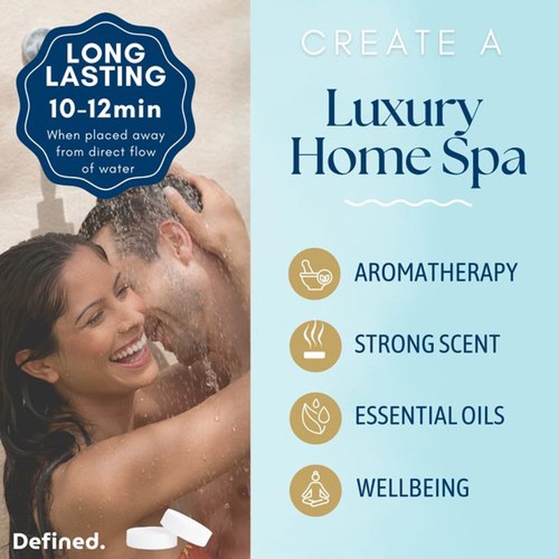 Shower Steamers Aromatherapy 15 Pack- Eucalyptus Shower Steamers for Sinus Relief, Shower Steamers Gift Set, Shower Bombs, Natural Shower Steamers, Shower Steamers for Women, Shower Steamer Holder
