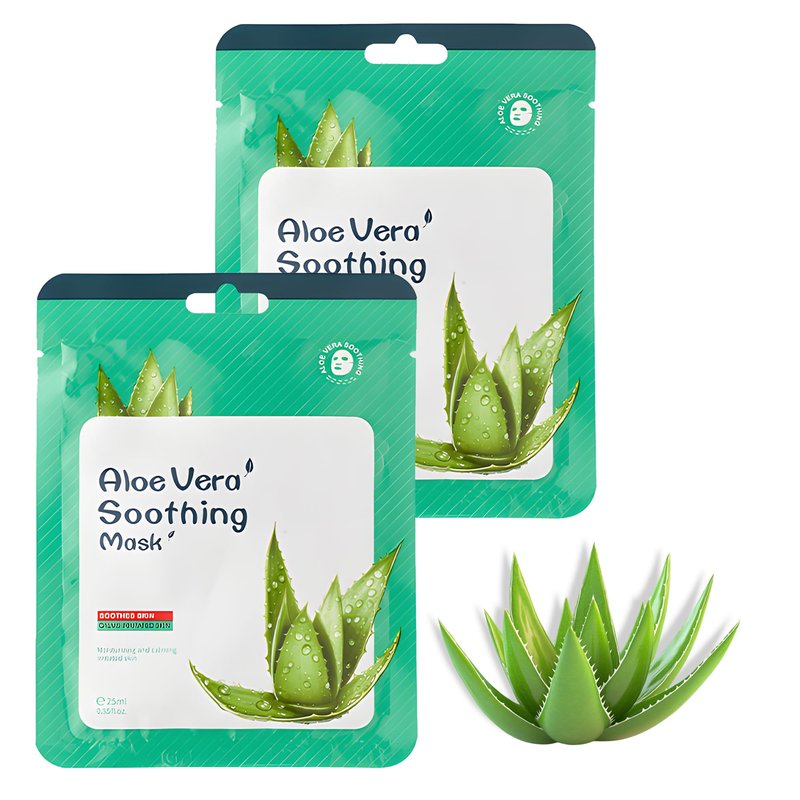Belluxe 2-Pack Aloe Vera Sheet Face