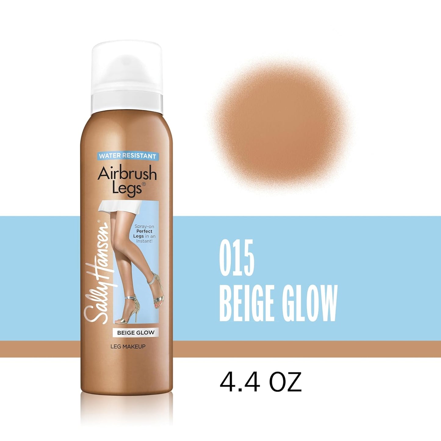 Sally Hansen Airbrush Legs, Leg Makeup Lotion, Deep 4 Oz, Pack of 2