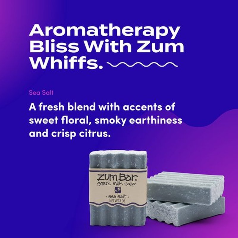 Zum Bar Goat's Milk Soap - Sea Salt - 3 oz (3 Pack)