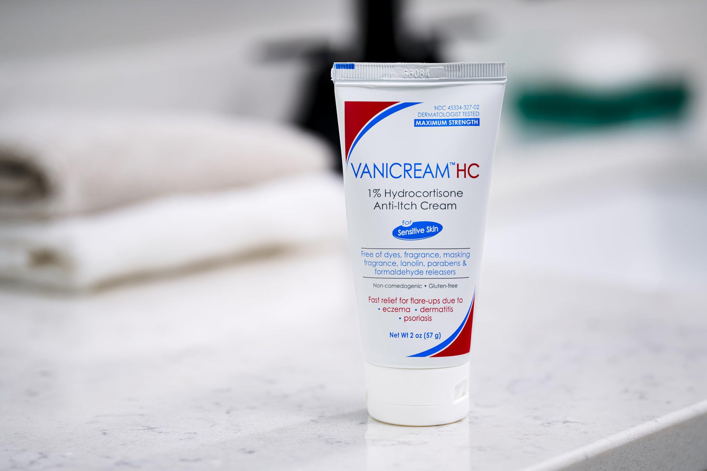 Vanicream 1% Hydrocortisone Cream, Maximum OTC-Strength Anti Itch Cream, 2 Oz, Formulated Without Common Irritants for Sensitive Skin, Itch-Relief from Minor Skin Irritations, & Rashes