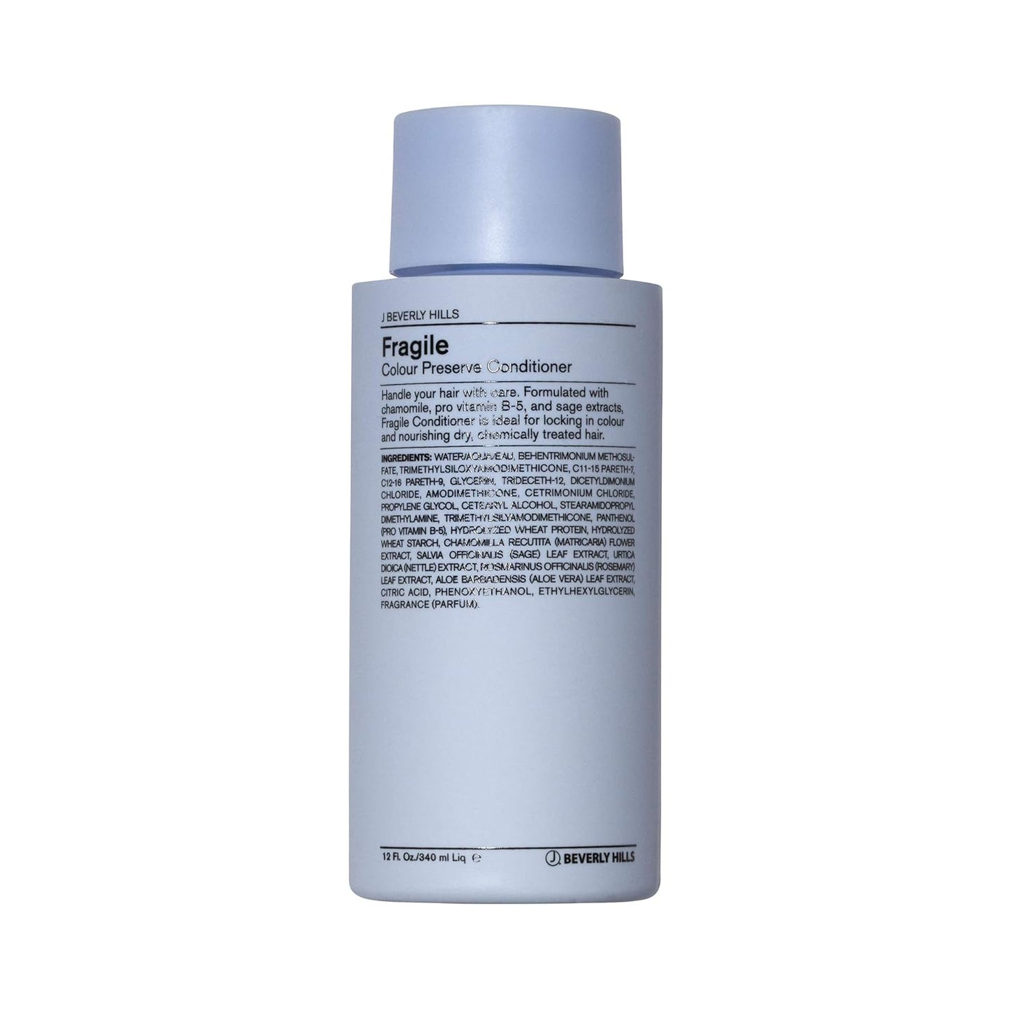J Beverly Hills Blue Fragile Colour Preserve Conditioner with Chamomile for Split Ends, (3 Oz, 12 Oz, 32 Oz)