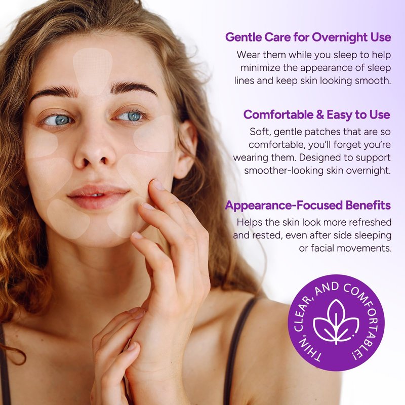 JINNAGLTU Wrinkle Patches Overnight Wrinkle Patches for Forehead, Smile Lines & Under Eyes – Face Wrinkle Patches for Smooth Youthful Skin
