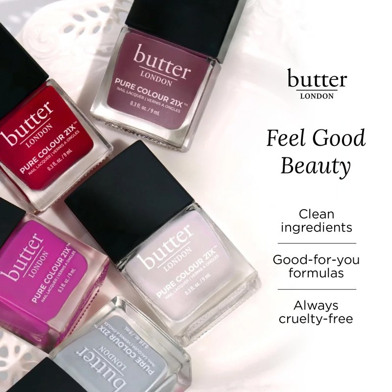 butter LONDON PC21X Nail Lacquer Polish, Bubbly Rose - Fast-Drying, Long Lasting Gel-Like Finish & Chip-Resistant Nail Lacquer Helps Protects & Strengthens Nails - Vegan & Cruelty-Free