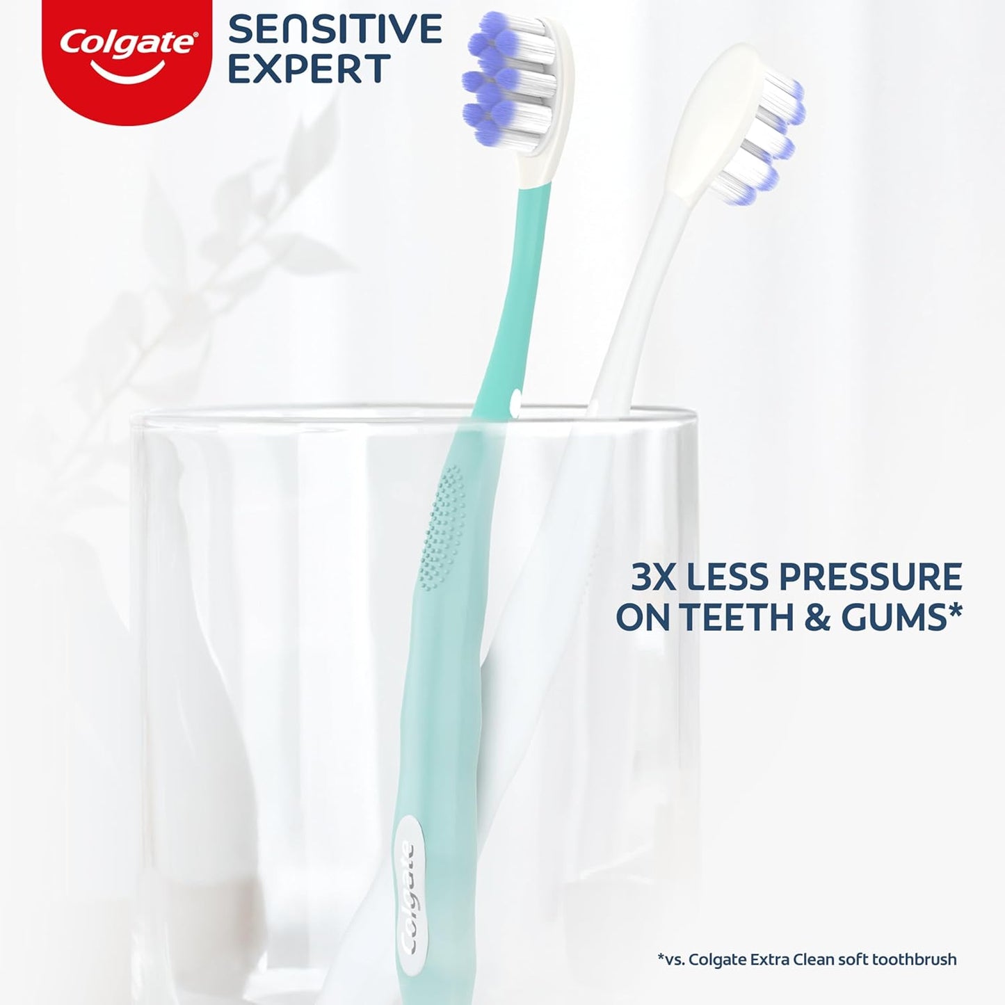 Colgate Gum Health Extra Soft Toothbrush for Sensitive Gums with Deep Cleaning Floss-Tip Bristles - 4 Count