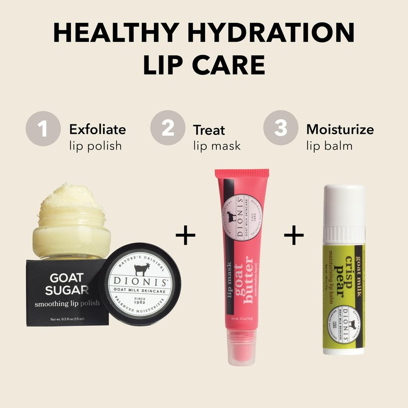 Dionis Goat Milk Jumbo Lip Balm - Moisturizing for Dry, Chapped, Lips, Conditioning with Beeswax, Shea Butter, Coconut Oil - Fruity & Delicious 0.28oz (Pack of 3)