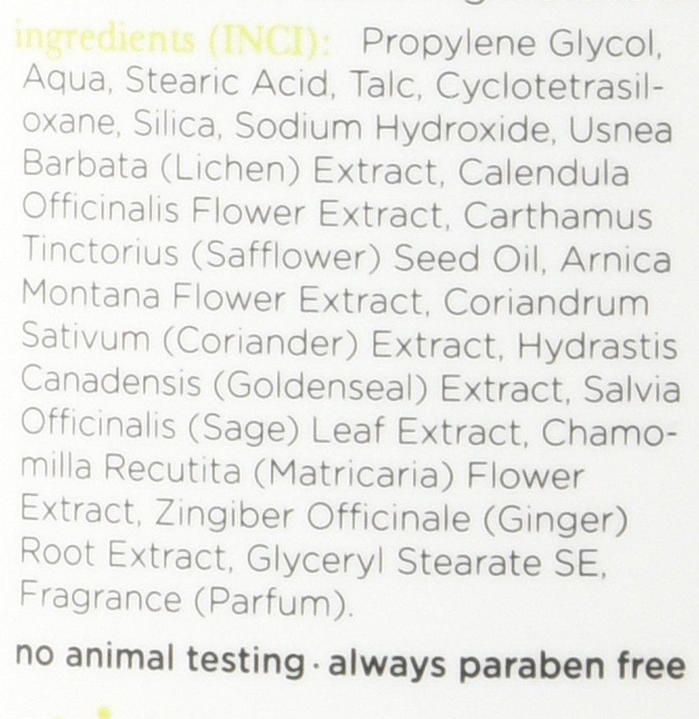 EARTH SCIENCE - All-Natural Aluminum Free Herbal Scented Lichen Plant Deodorant, 2.45 Ounce (Pack of 4)