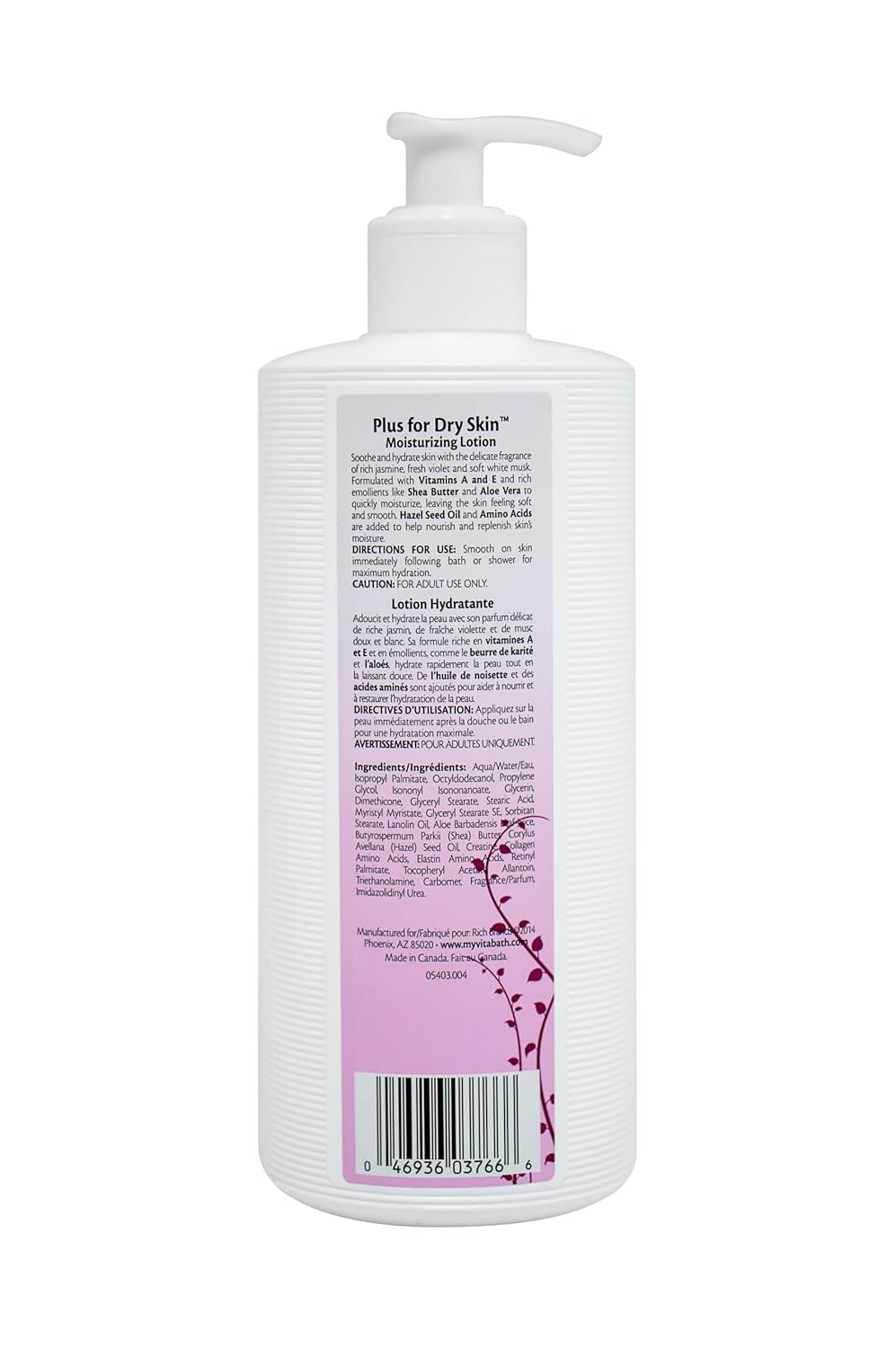 Vitabath Original Spring Green Moisturizing Body Lotion Replenishing Botanicals, Aloe & Shea Butter Deeply Hydrate Dry Skin Revive For Women & Men - Cruelty-Free, Paraben-Free - 20 oz