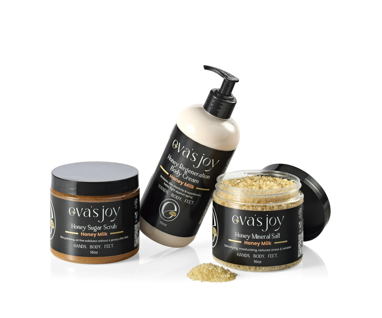 Eva's Joy Honey Milk Regeneration Body Cream, 16 oz