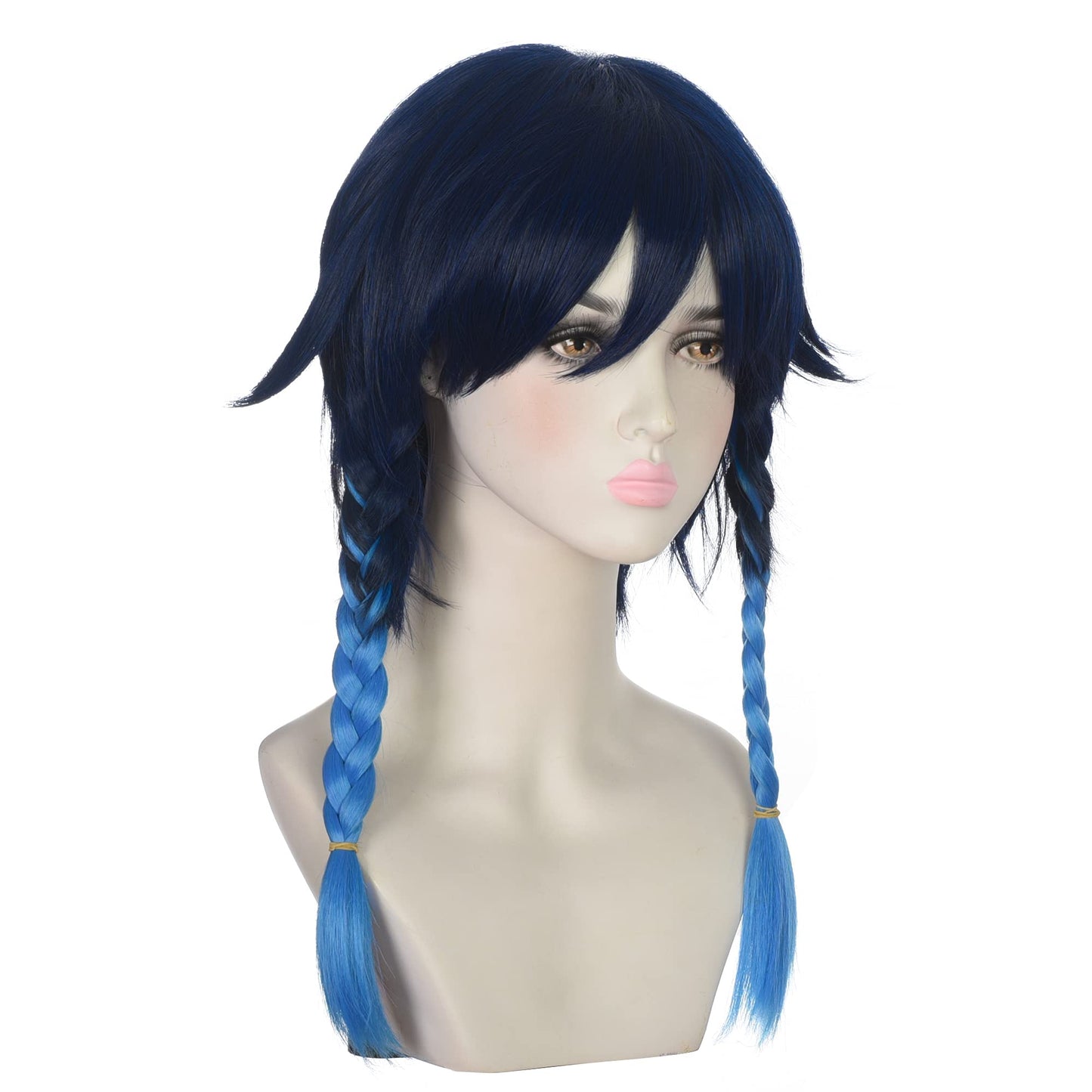 FANNICA Genshin Impact Anime Cosplay Wig for Halloween Carnival Party Costume Hair (venti)