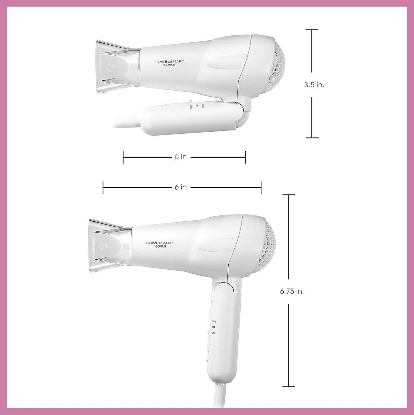 MINI PRO TRAVEL HAIR DRYER