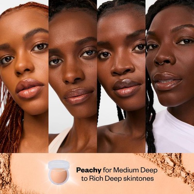 Kosas Cloud Set Face Brightening Powder - Pressed Brightening Powder, Smooths Shine Control, Coverage for Dark Undereye & Uneven Skin - Lightweight Setting Powder - Peachy (Sheer Brightening Peach)