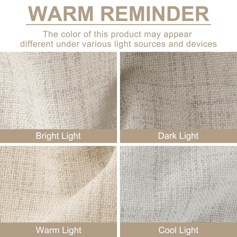 100% Blackout Shield Blackout Curtains for Bedroom 84 Inches Long, Back Tab/Rod Pocket Living Room Drapes, Thermal Insulated Blackout Curtains 2 Panels Set, 50" W x 84" L, Cream