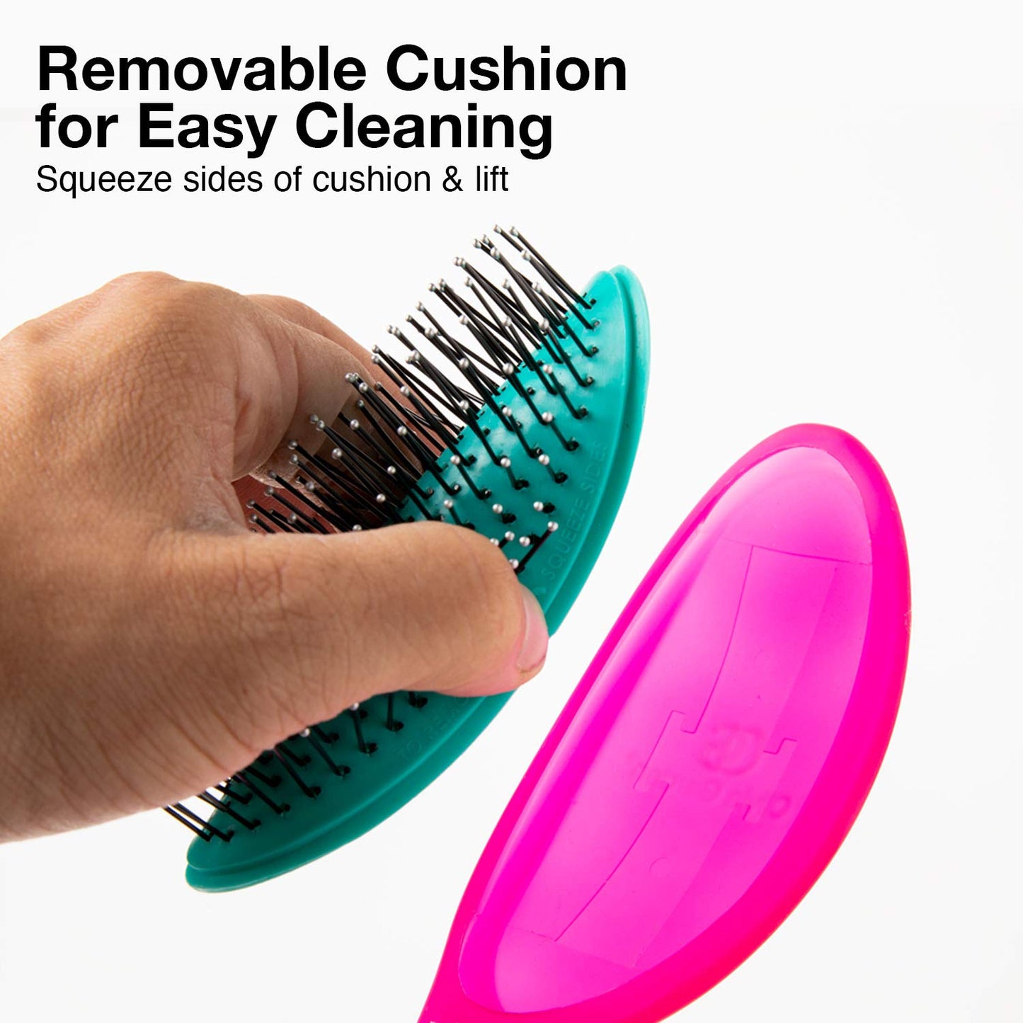 Olivia Garden OG Detangler Brush - Scalp-Massaging, Easy-Clean Design for All Hair Types