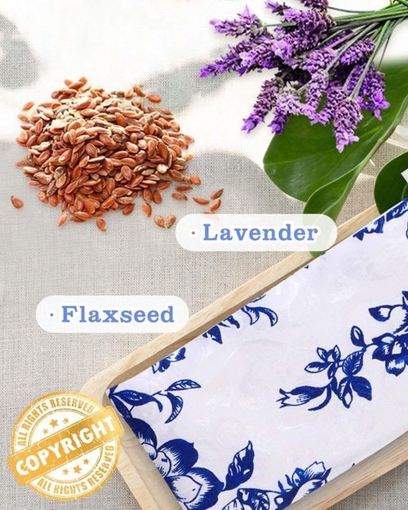 Hihealer Weighted Eye Mask for Sleeping, 5x9 Inches with Lavender Aromatherapy - Moist Heat Eye Compress, Eye Pillow for Yoga, Meditation, and Headache Relief, Relaxation Gift for Women