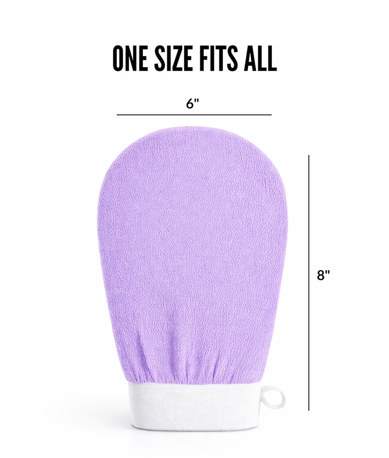 Habitual Exfoliating Glove (2-Pack) | Deep Body Exfoliation Mitts for Smooth Skin, Shower & Bath Scrub Gloves for Self-Care Routine